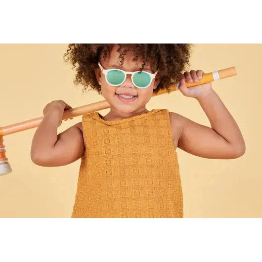Babiators - Keyhole Blue Lens Sunglasses - Sweet Cream-Sunglasses-0-2Y-Posh Baby