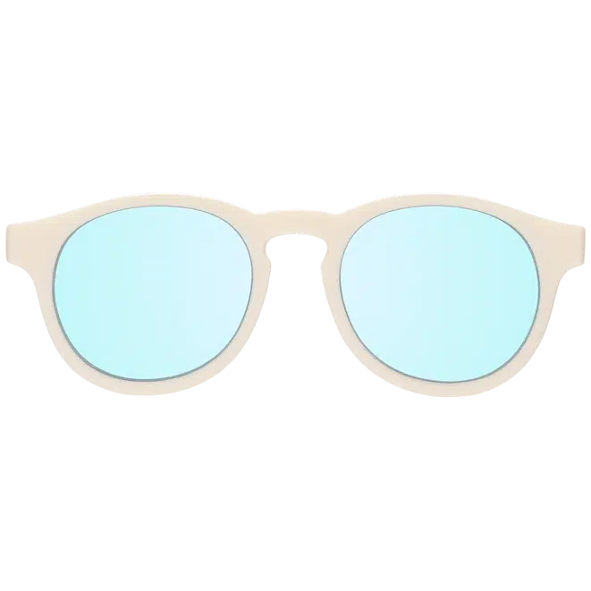 Babiators - Keyhole Blue Lens Sunglasses - Sweet Cream-Sunglasses-0-2Y-Posh Baby