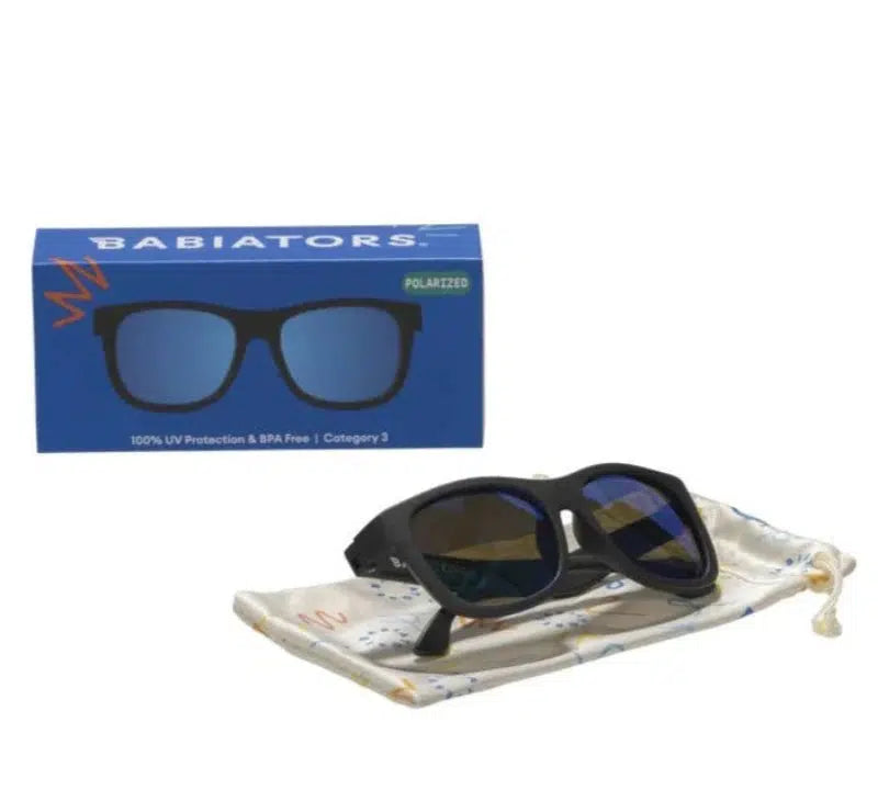 Babiators - Navigator Sunglasses - Jet Black-Sunglasses-0-2 Y-Posh Baby