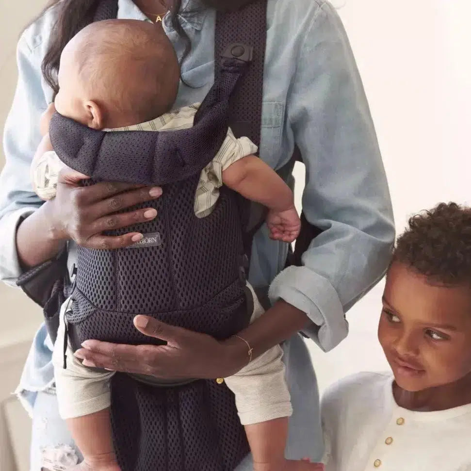 Baby Bjorn - Baby Carrier Free - Anthracite Mesh-Baby Carriers-Posh Baby