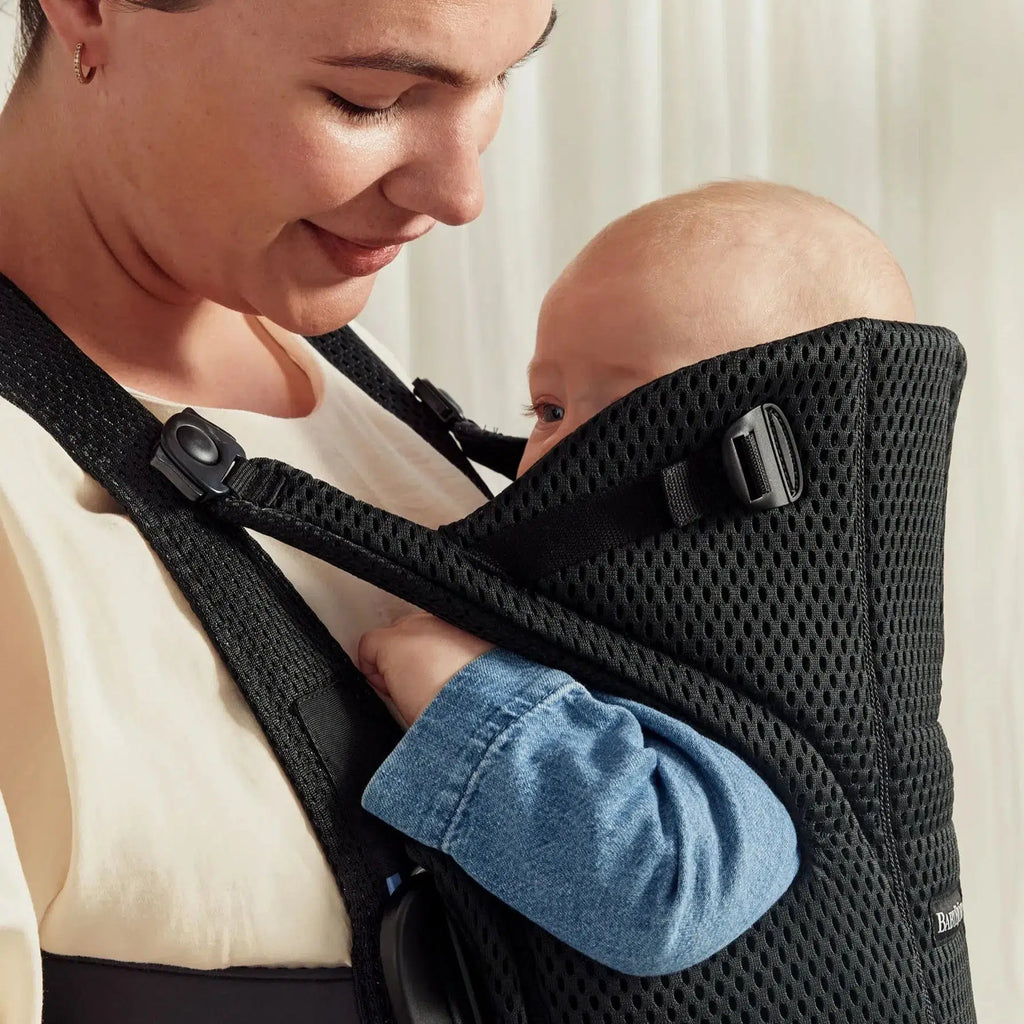 Baby Bjorn - Baby Carrier Free - Black Mesh-Baby Carriers-Posh Baby