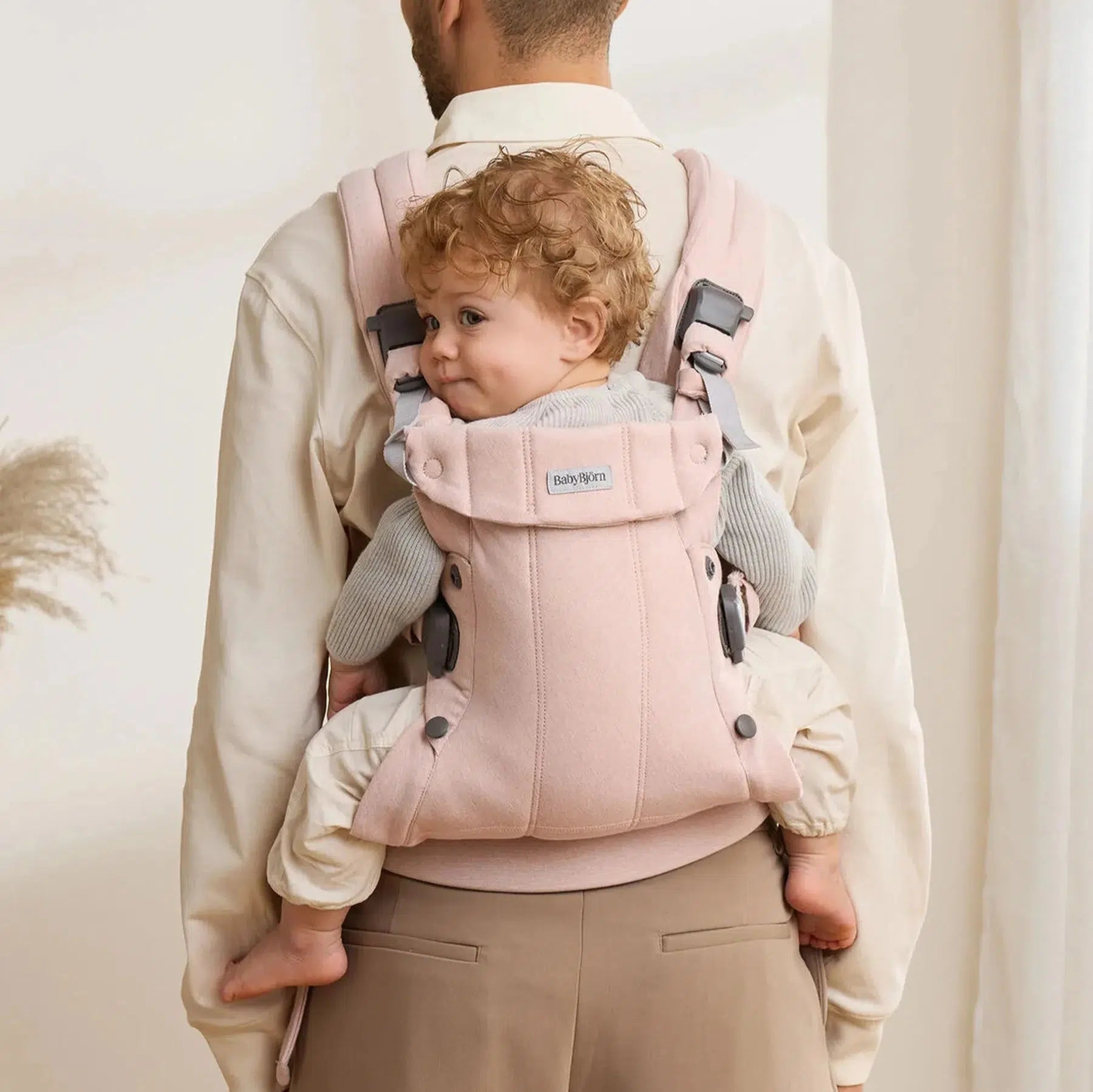 Baby Bjorn - Baby Carrier Harmony - Light Pink Melange only Baby Bjorn - Baby Carrier Harmony - Light Pink Melange only