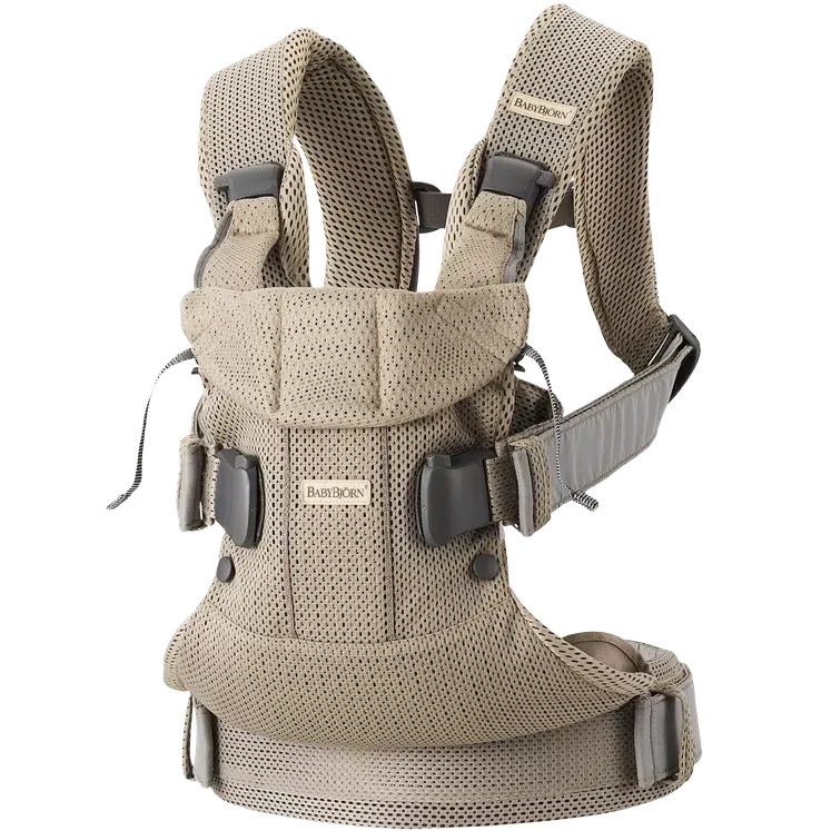 Shop Tax Free for Baby Bjorn Baby Carrier One Air Grey Beige Posh Posh Baby