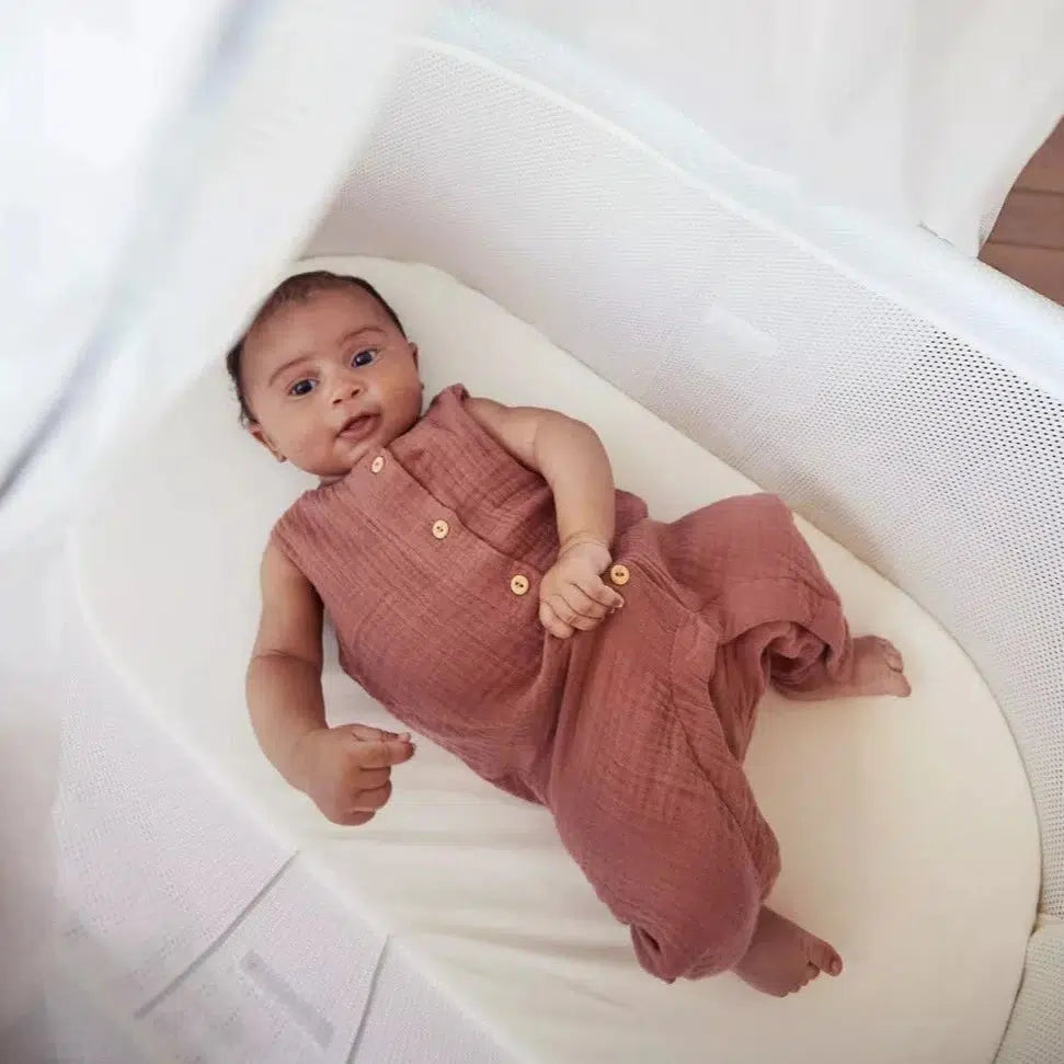 Baby Bjorn - Baby Cradle - White Mesh-Bassinets + Cradles-Posh Baby