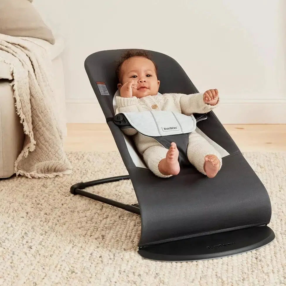 Baby Bjorn - Bouncer Balance Soft - Dark Grey + Grey-Bouncers + Loungers-Posh Baby