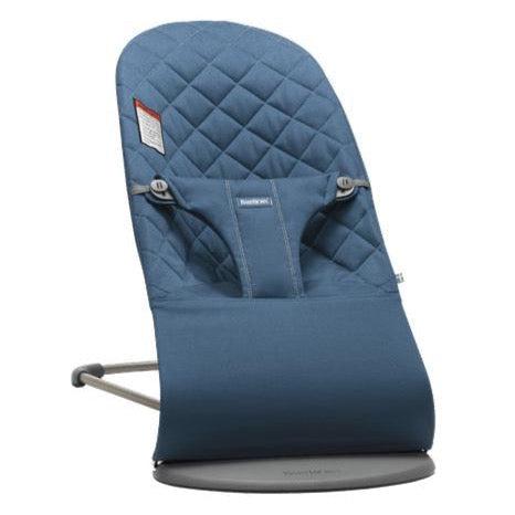Baby Bjorn - Bouncer Bliss Woven - Classic Quilt - Midnight Blue-Bouncers + Loungers-Posh Baby