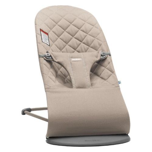 Baby Bjorn - Bouncer Bliss Woven - Classic Quilt - Sand Grey-Bouncers + Loungers-Posh Baby