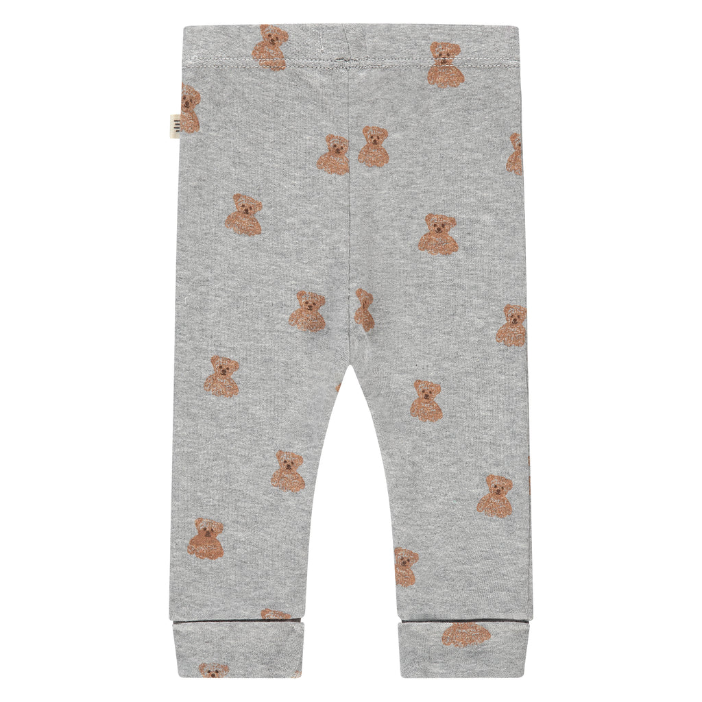 Babyface - Knit Top + Pant Set - Grey Melange Teddy-Sets-0-3M-Posh Baby