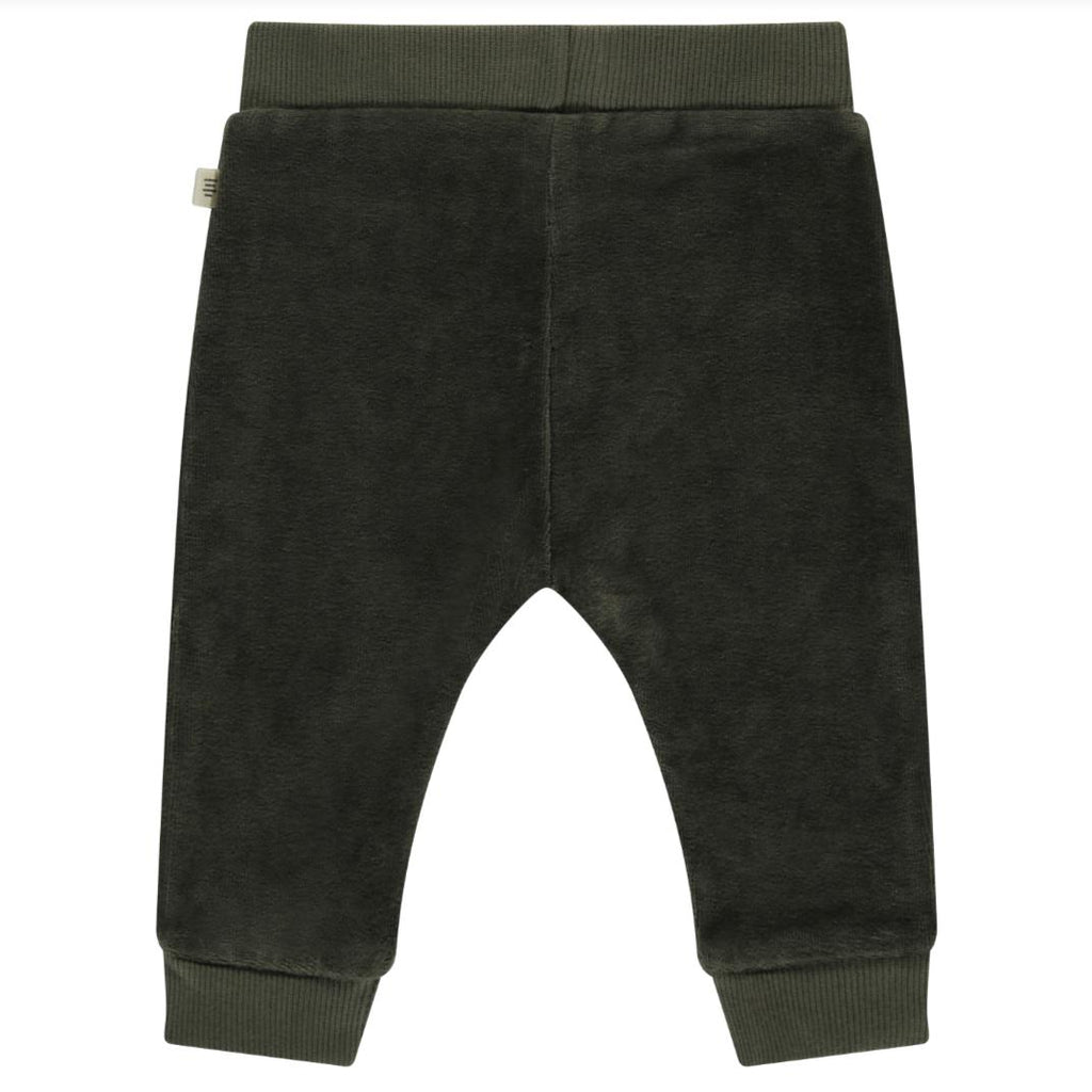 Babyface - Organic Cotton Velour Pant - Basil-Bottoms-3-6M-Posh Baby