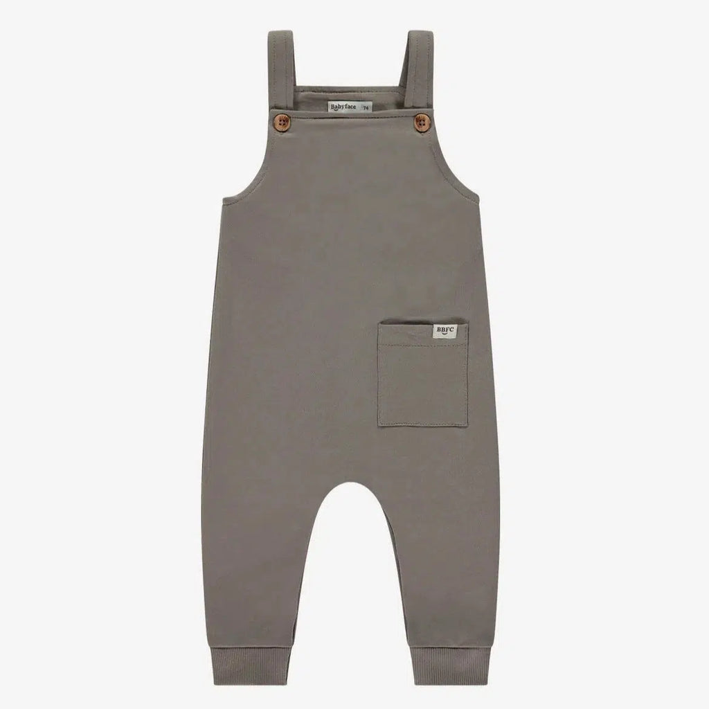 Babyface - Overalls - Elephant Grey-Footies + Rompers (Fashion)-3-6M-Posh Baby
