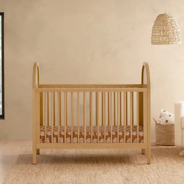 Babyletto - Bondi Cane - 3-in-1 Convertible Crib - Honey with Natural Cane-Cribs-Posh Baby