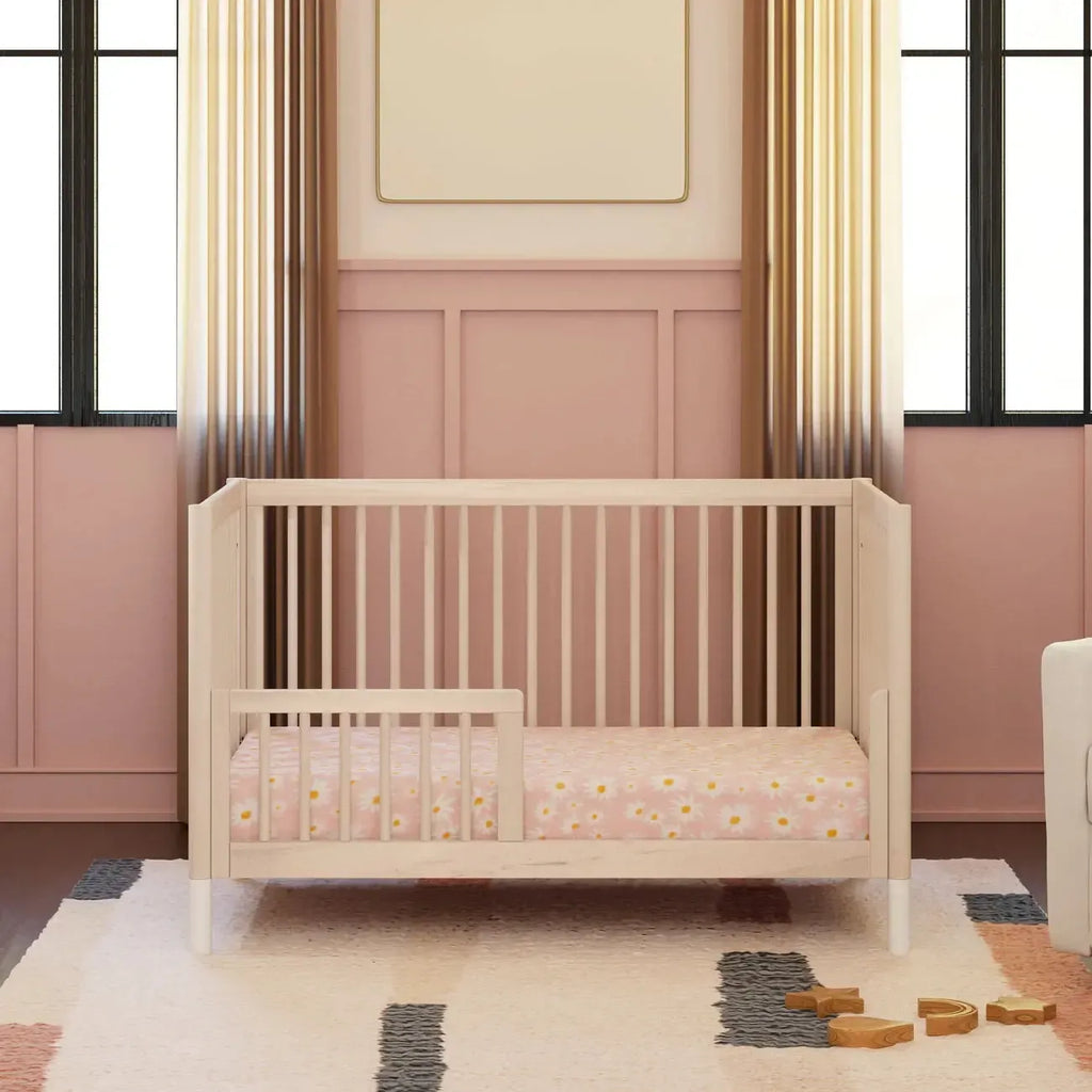 Babyletto - Gelato 4-in-1 Convertible Crib - Washed Natural + White Feet-Cribs-Posh Baby