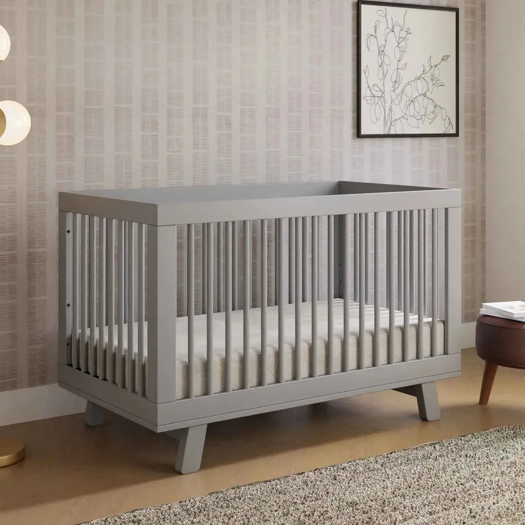 Babyletto - Hudson 3-in-1 Convertible Crib - Grey Finish-Cribs-Posh Baby