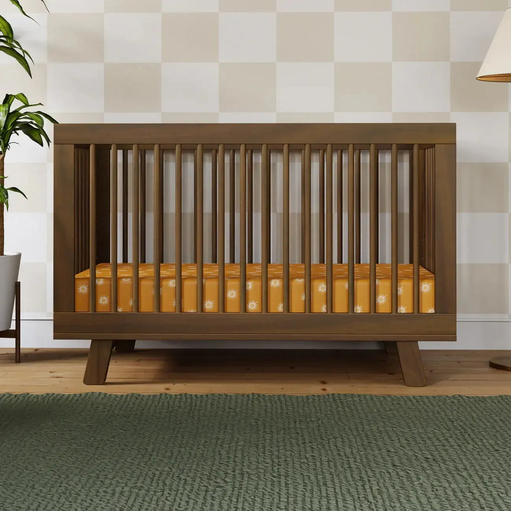 Babyletto - Hudson 3-in-1 Convertible Crib - Natural Walnut-Cribs-Posh Baby
