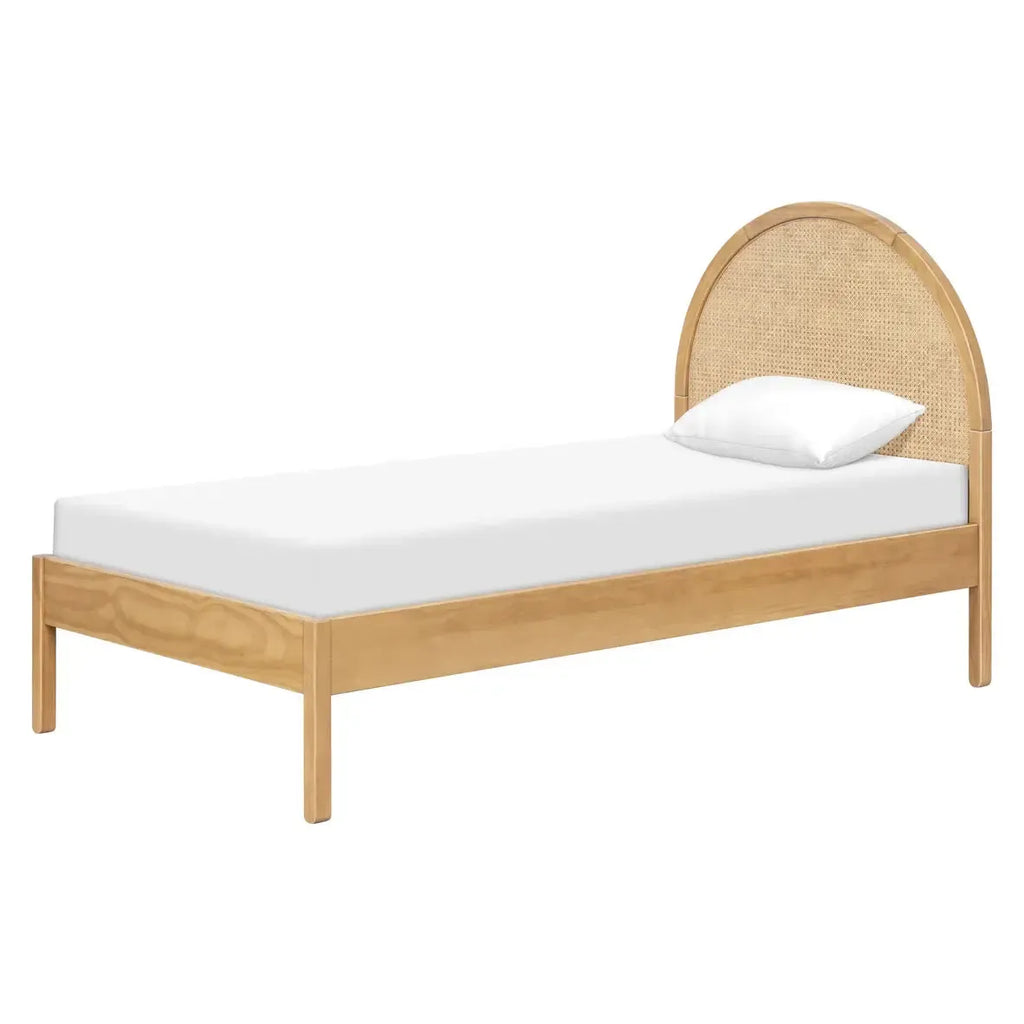 Babyletto Kids - Bondi Cane Twin Bed - Honey-Twin Beds-Posh Baby