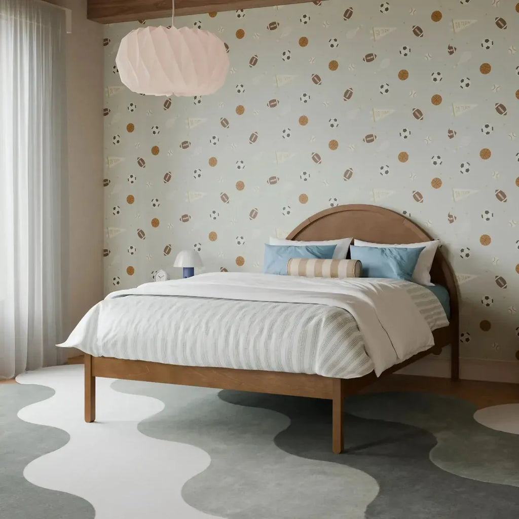 Babyletto Kids - Bondi Full Bed - Natural Walnut-Big Kid Beds-Posh Baby