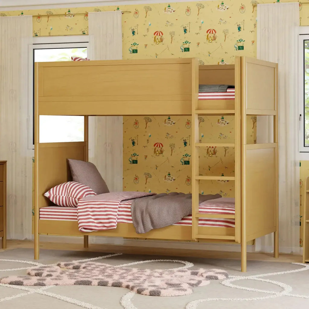 Babyletto Kids - Bondi Twin Convertible Bunk Bed - Honey-Bunk Beds-Posh Baby