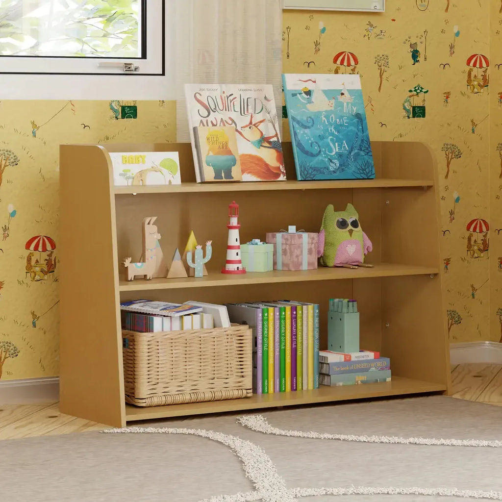 Babyletto Kids - Melo Montessori-Inspired Bookcase - Honey-Storage + Shelving-Posh Baby