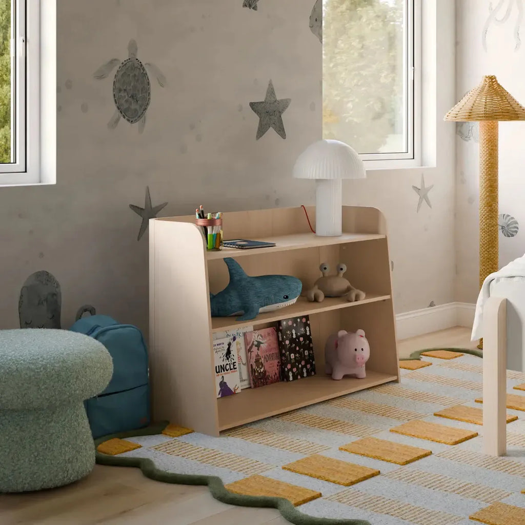 Babyletto Kids - Melo Montessori-Inspired Bookcase - Washed Natural-Storage + Shelving-Posh Baby