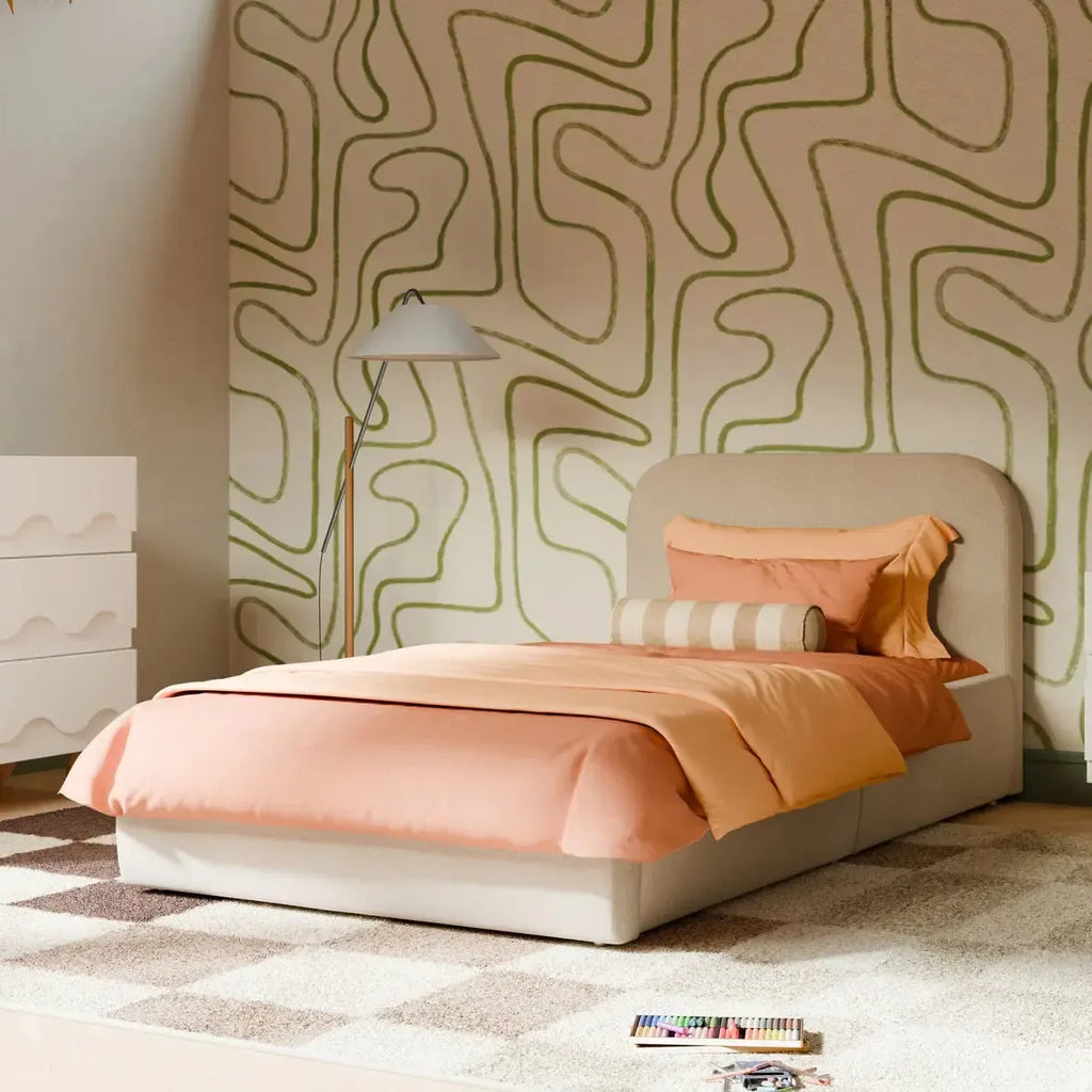 Babyletto Kids - Nara Twin Bed - Performance Beach Eco-Weave-Twin Beds-Posh Baby