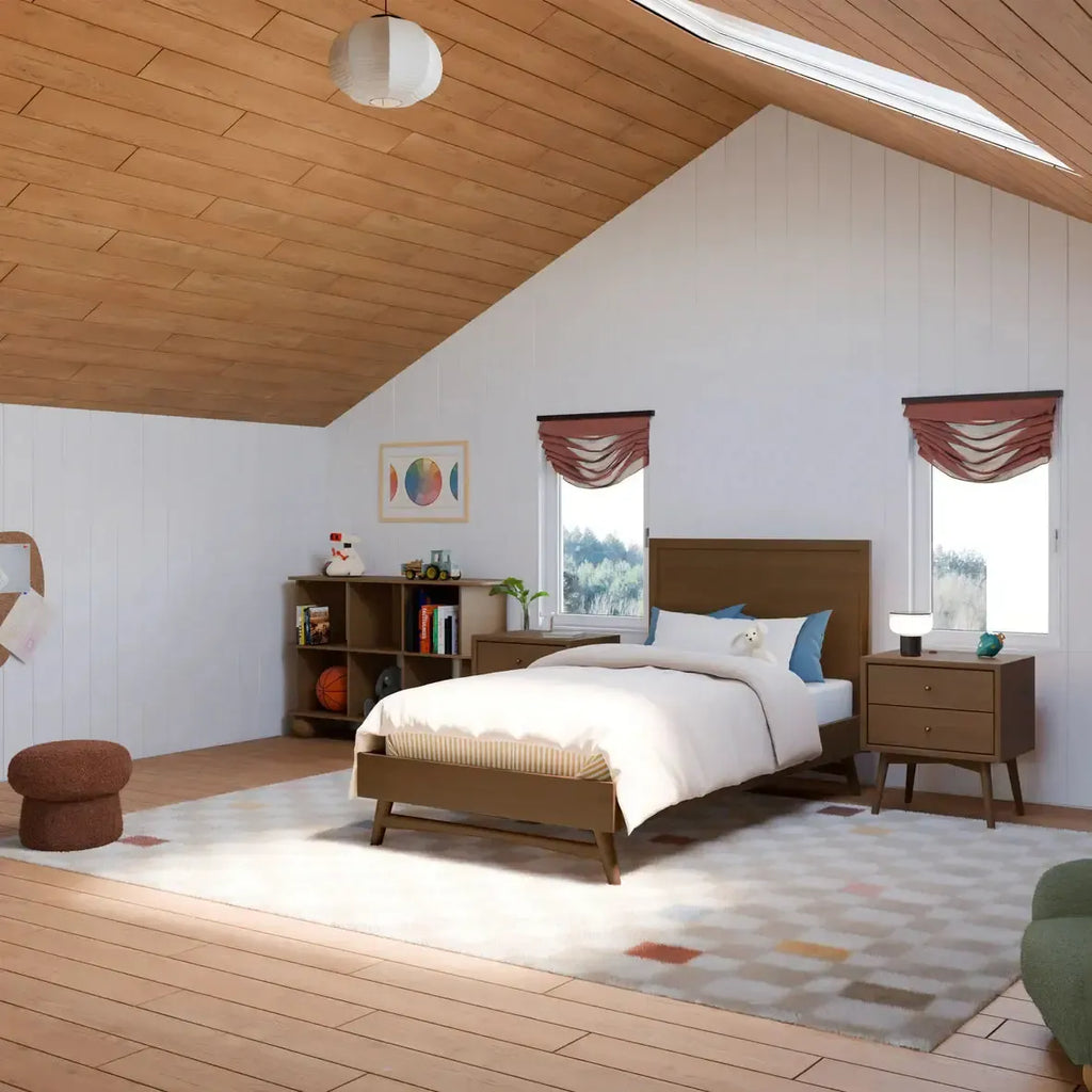 Babyletto Kids - Palma Twin Bed - Natural Walnut-Twin Beds-Posh Baby