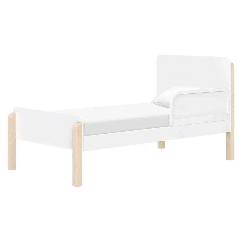 Babyletto Kids - TipToe Twin Bed - White + Washed Natural-Twin Beds-Posh Baby