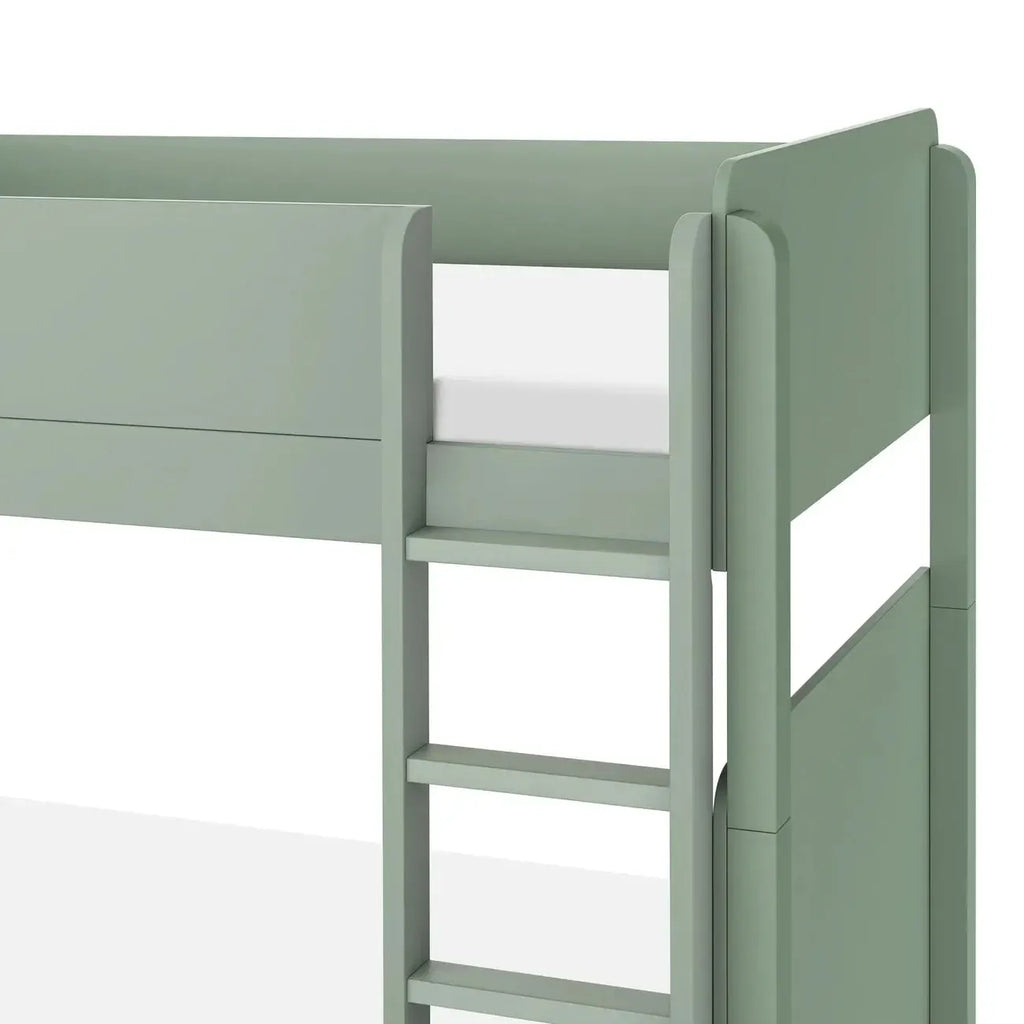 Babyletto Kids - TipToe Twin Convertible Bunk Bed - Light Sage-Bunk Beds-Posh Baby