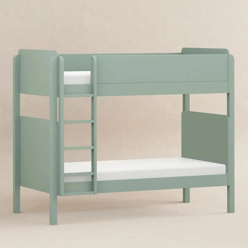 Babyletto Kids - TipToe Twin Convertible Bunk Bed - Light Sage-Bunk Beds-Posh Baby