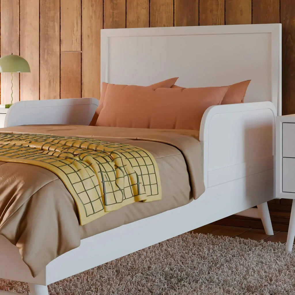 Babyletto Kids - Twin/Full Bed Guardrail-Twin + Full Bed Rail-Natural Walnut-Posh Baby