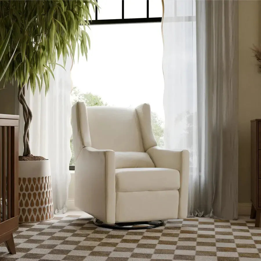 Babyletto - Kiwi Electronic Glider + Recliner - Beach Eco-Weave Performance Fabric-Chairs-In-Stock For Pickup-Posh Baby