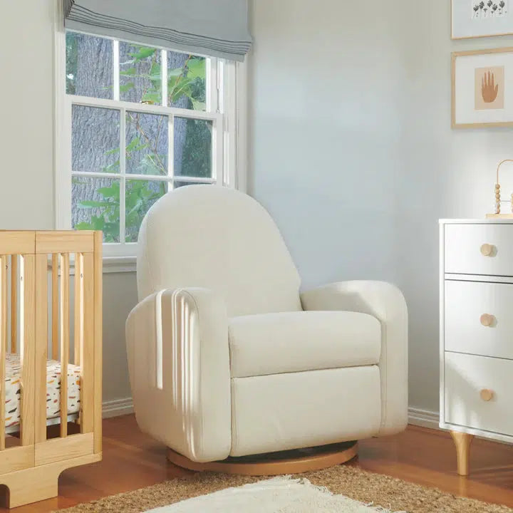 Babyletto - Nami Electronic Glider + Recliner - Cream Eco-Weave Performance Fabric-Chairs-Posh Baby