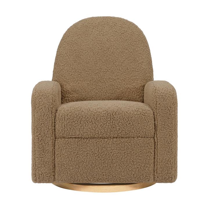 Babyletto - Nami Electronic Glider + Recliner - Luxe Cortado Shearling with Light Wood Base-Chairs-Store Pickup in 2-5 Weeks-Posh Baby