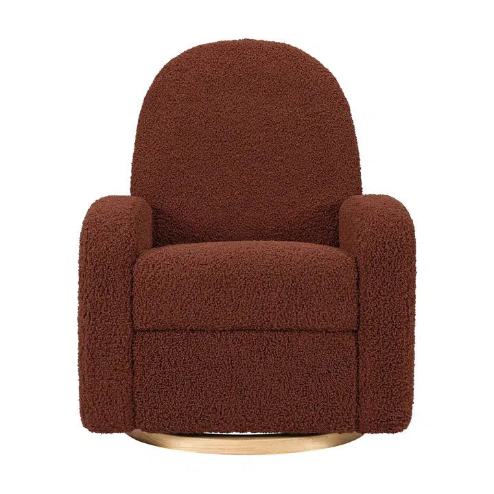 Babyletto - Nami Electronic Glider + Recliner - Luxe Rouge Teddy Loop with Light Wood Base-Chairs-Store Pickup in 2-5 Weeks-Posh Baby
