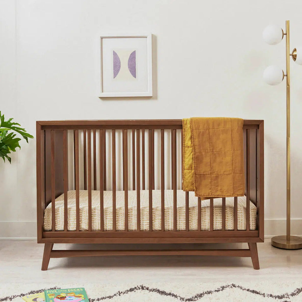 Babyletto - Peggy 3-in-1 Convertible Crib - Natural Walnut-Cribs-Store Pickup in 2-5 Weeks-Posh Baby