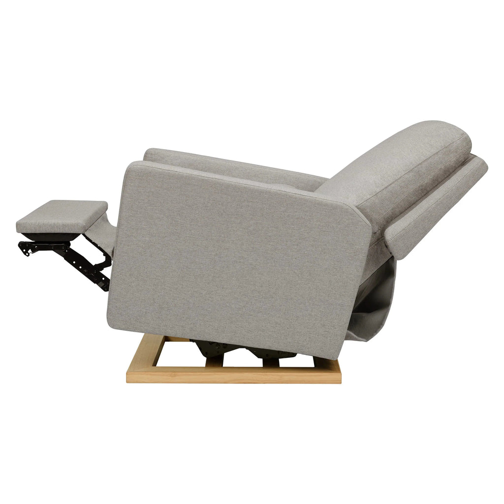 Babyletto - Sigi Electronic Glider + Recliner - Grey Eco-Weave Performance Fabric-Chairs-Store Pickup (ETA EARLY MAY)-Posh Baby