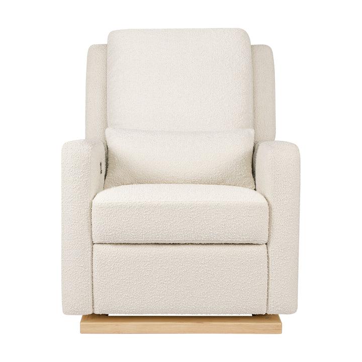 Babyletto - Sigi Electronic Glider + Recliner - Ivory Boucle with Light Wood Base-Chairs-Store Pickup in 2-5 Weeks-Posh Baby