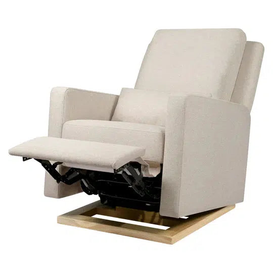 Babyletto - Sigi Non-Motorized Glider + Recliner - Beach Eco-Weave Performance Fabric (Store Pick-Up ONLY)-Chairs-Posh Baby