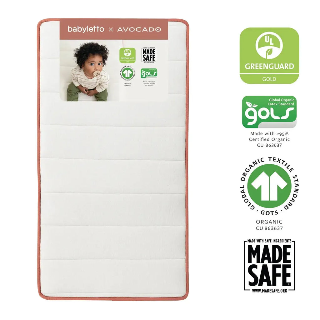 Babyletto x Avocado - Dual-stage Organic + Non-Toxic Crib Mattress-Crib Mattresses-Posh Baby