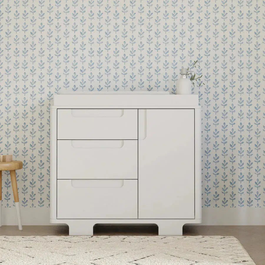 Babyletto - Yuzu 3-Drawer Changer Dresser - White-Dressers + Changing Tables-Store Pickup in 2-5 Weeks-Posh Baby