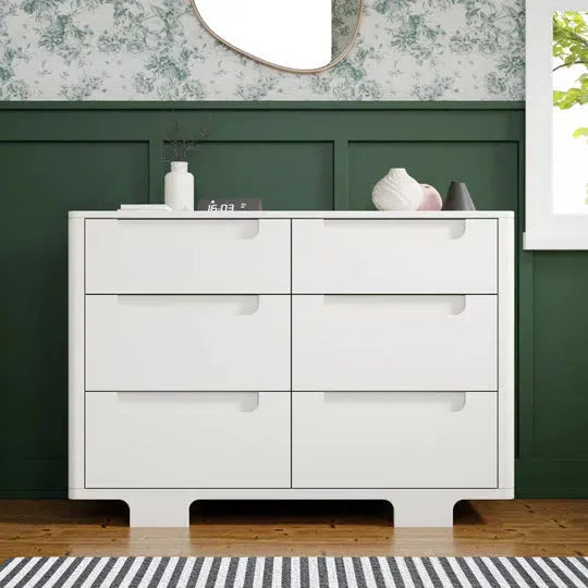 Babyletto - Yuzu 6-Drawer Changer Dresser - White-Dressers + Changing Tables-Store Pickup in 2-5 Weeks-Posh Baby