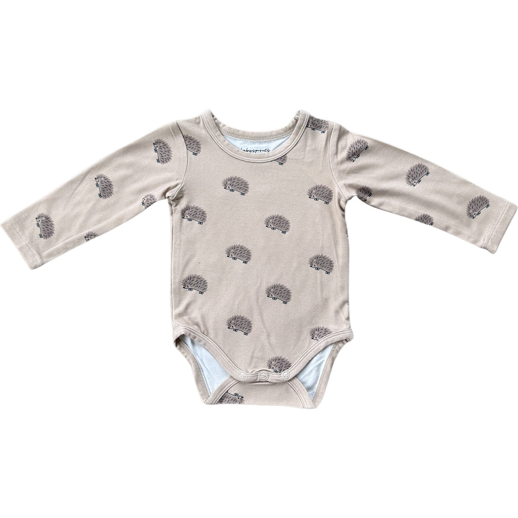 Babysprouts - Long Sleeve Bodysuit - Hedgehog-Onesies-Newborn-Posh Baby