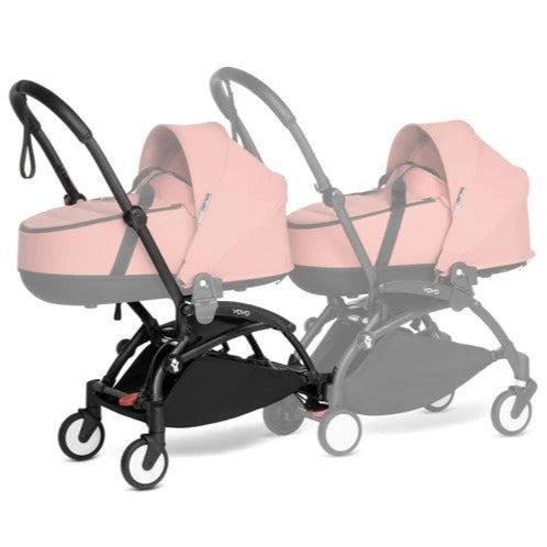 Babyzen - YOYO Connect - Black Frame With 6+ Seat-Single-to-Double Strollers-Taupe-Posh Baby