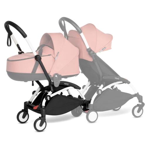 Babyzen - YOYO Connect - White Frame With 6+ Seat-Single-to-Double Strollers-Taupe-Posh Baby