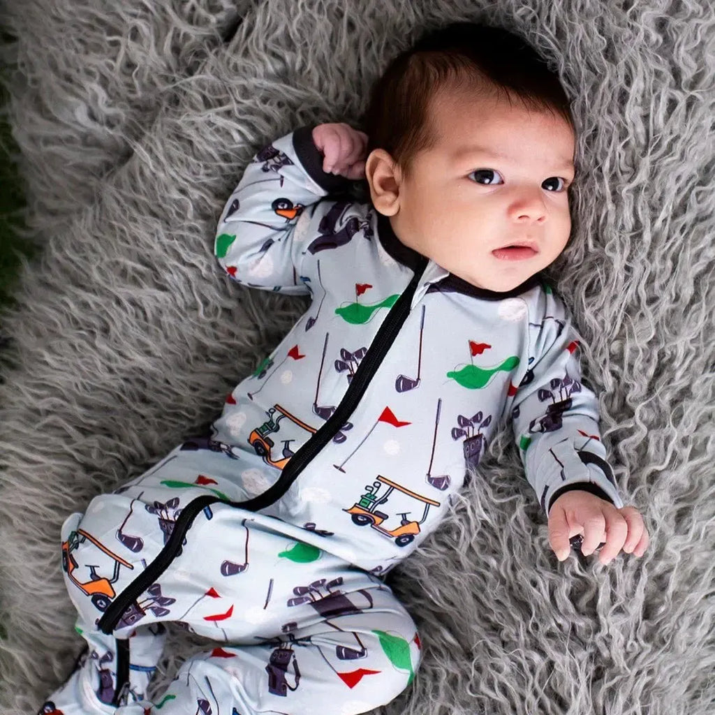 Bestaroo - Bamboo Footie - Golf-Footies + Rompers (Basic)-Newborn-Posh Baby