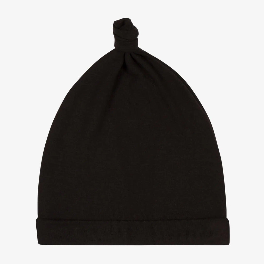 Bestaroo - Modal Knot Hat - Solid Black-Hats-0-12M-Posh Baby