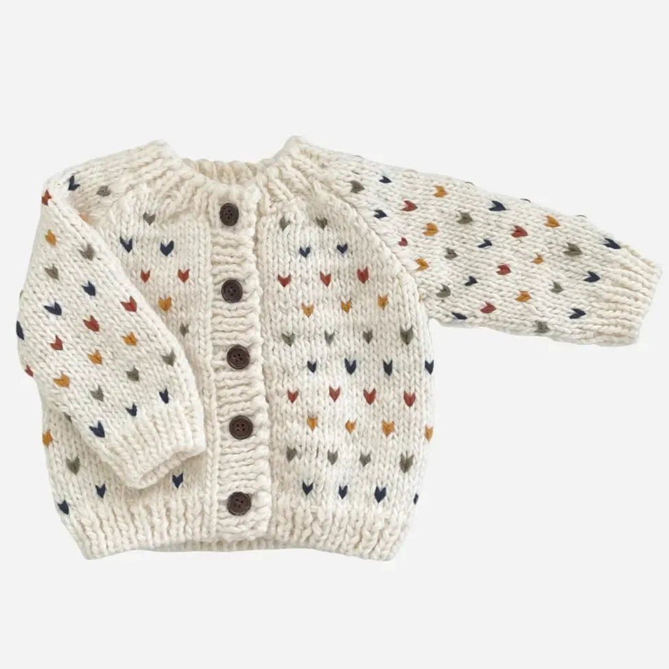Blueberry Hill - Sweater Cardigan - Sawyer Retro-Sweaters + Cardigans + Jackets-0-6M-Posh Baby