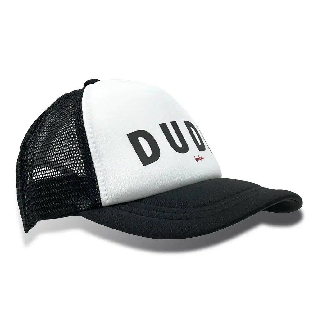 Bubu - Black + White Trucker Hat - Dude-Hats-3-18M-Posh Baby