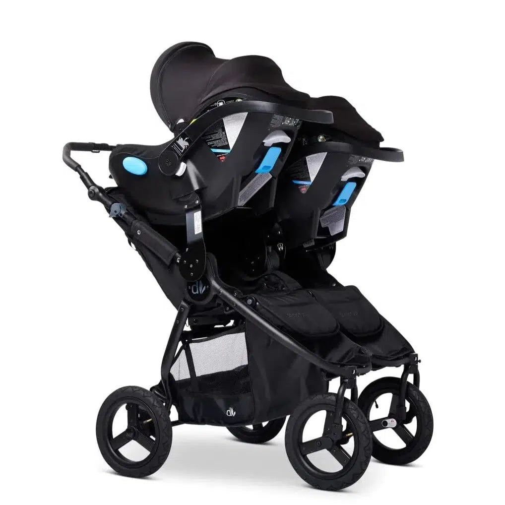 Double stroller with carseat attachment hot sale