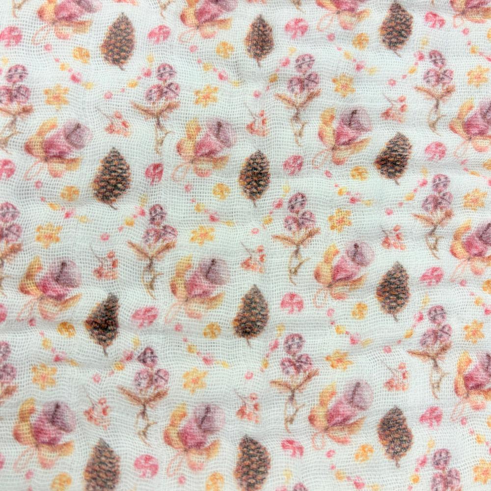 Cherubin Chic - Organic Muslin 6-Layer Swaddle - Patterns-Swaddle Blankets-Floral-Posh Baby