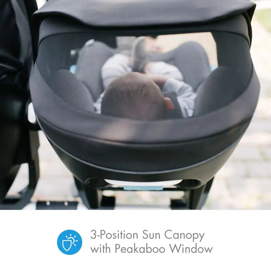 Clek - Liing Infant Car Seat - Thunder (C-Zero Plus Fabric)-Infant Car Seats-Posh Baby